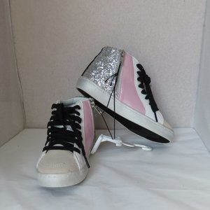 Justice Little Girl & Big Girl Mid Court Sneaker